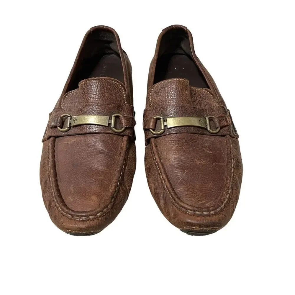 Cole Haan Somerset Brown Leather Slip on Casual Driving Loafers Size 12